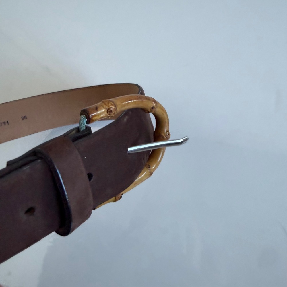 Vintage Banana Republic Bamboo Style Buckle Suede Belt - Picture 4 of 10